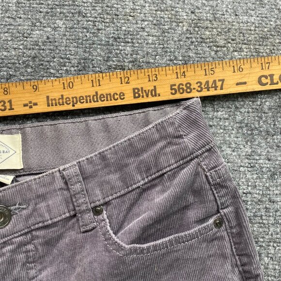 St John's Bay‎ Pants Women's 4 Gray Corduroy Straight Leg 29x32 Business Causal - Picture 8 of 12